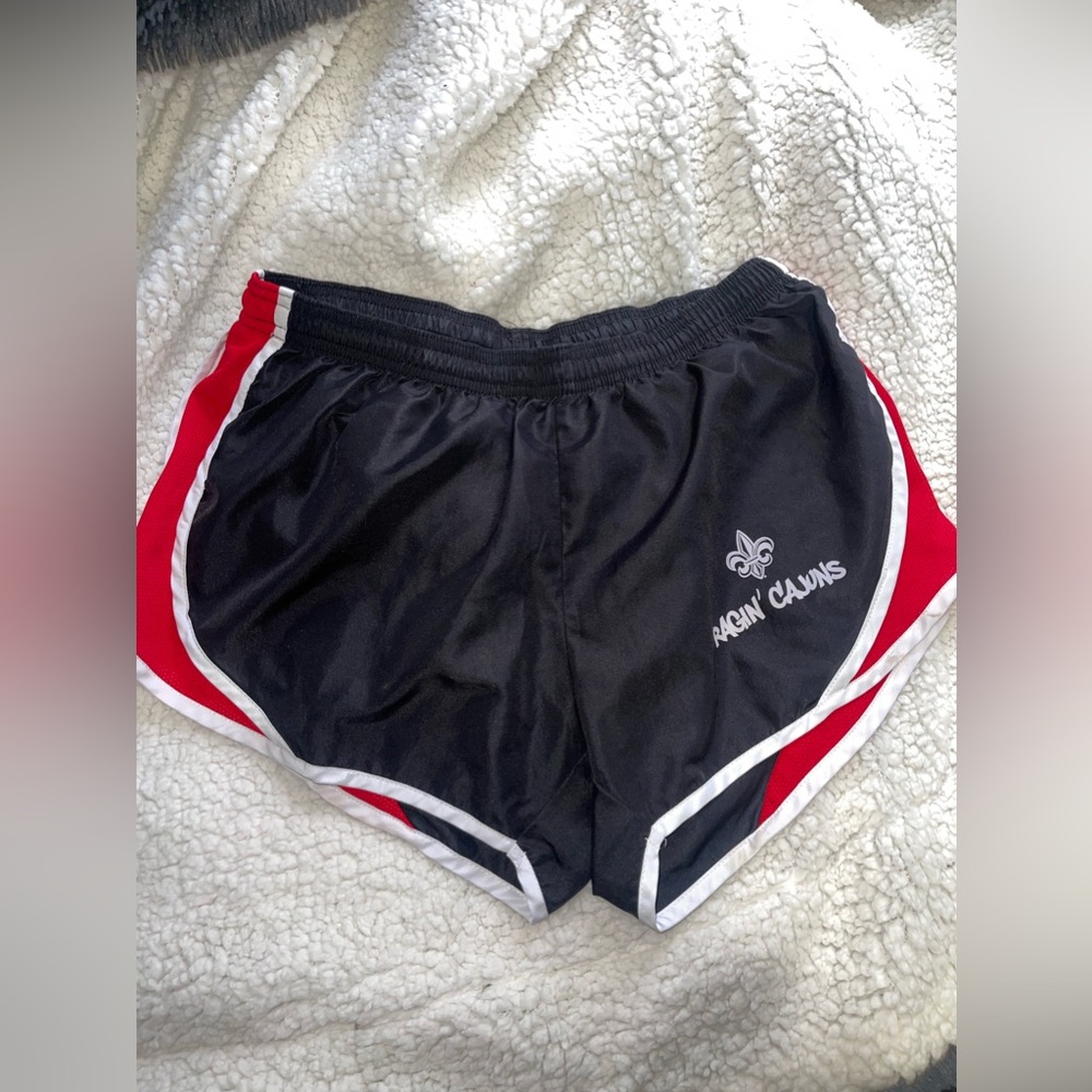 Soffe Black & Red Ragin Cajun UL Shorts